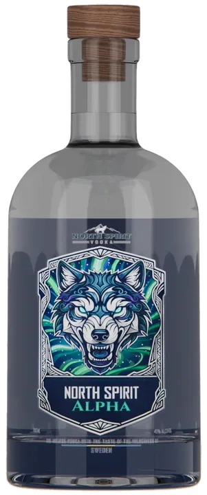 A bottle of North Spirit Alpha, 700 ml